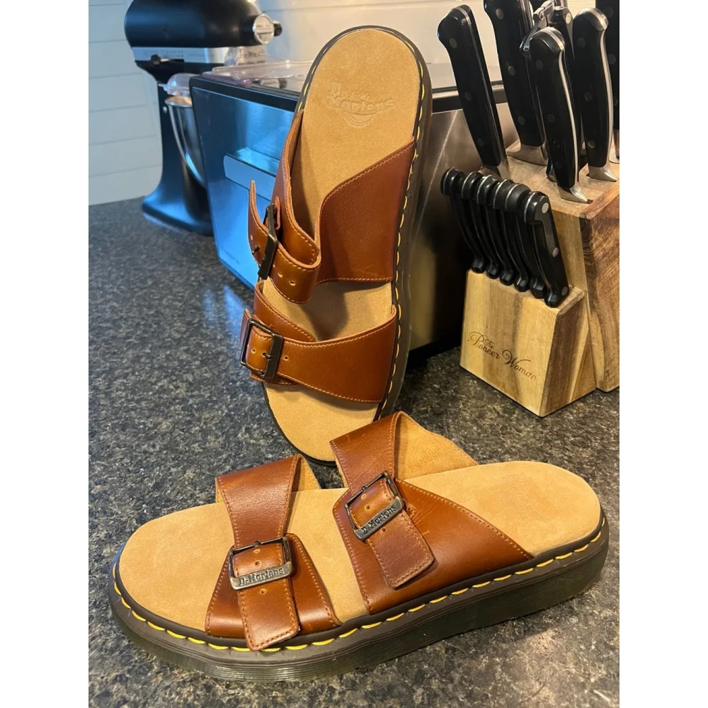Dr. Martens Josef Unisex Adults' Slide Sandals-NEW